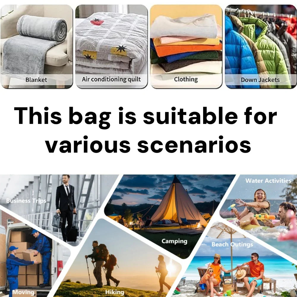 Vacuum Storage Bags,Travel Essentials Suitcases Clothes Organizer Packaging Bag Practical Accessories Compression Packing Cubes