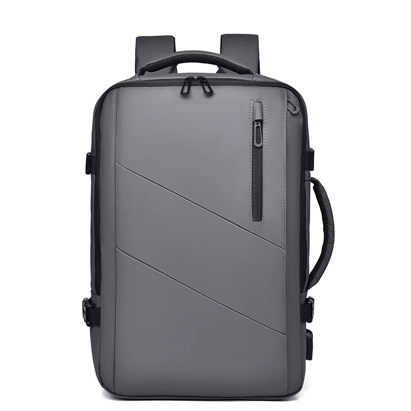 16 Inch Large-Capacity Men'S High-End Backpack Computer Bag High-End Business Bag Expandable Backpack Witch USB